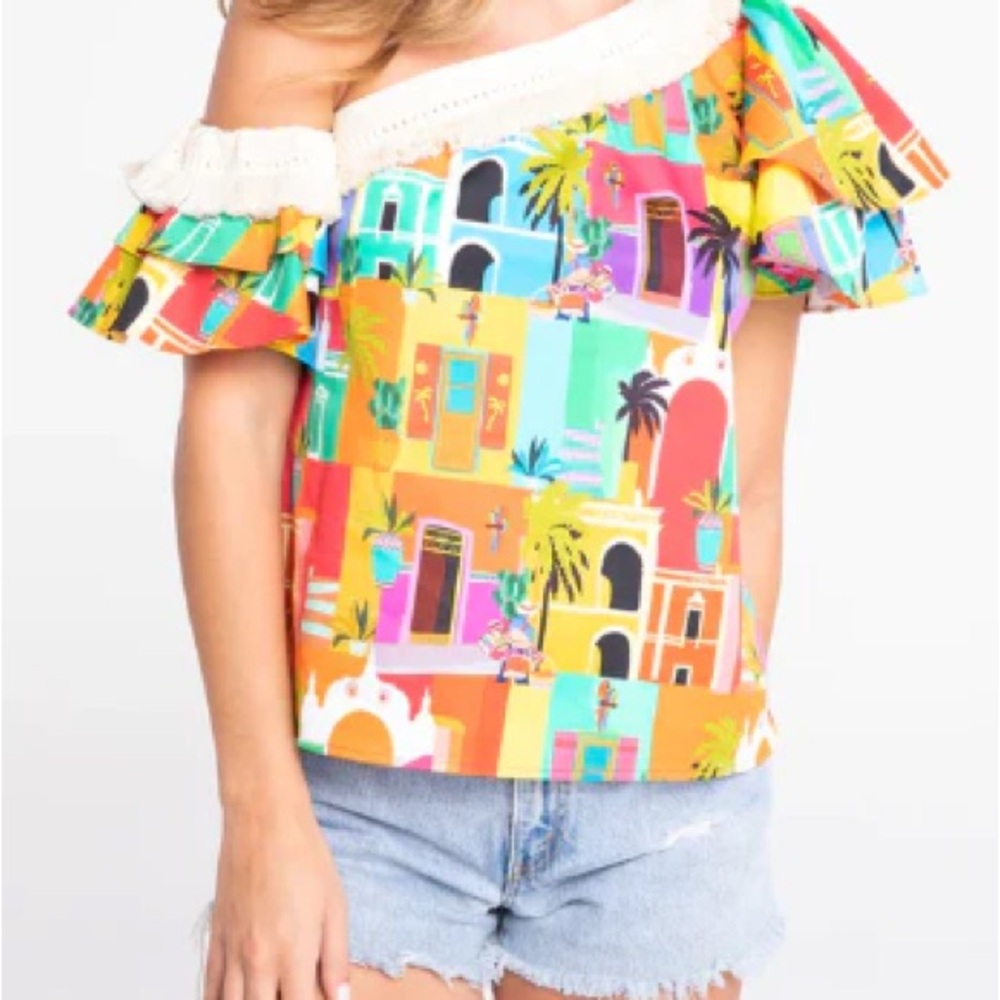 NEW Alden Adair Farah Casablanca Top